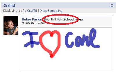 Graffiti from Carl Kasell’s wall