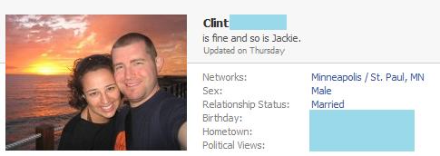 Clint’s Facebook status