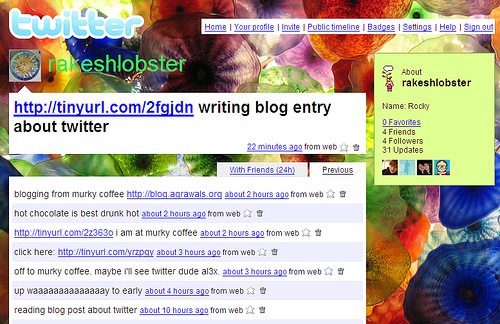 Twitter location 2007 Twitter location 2007